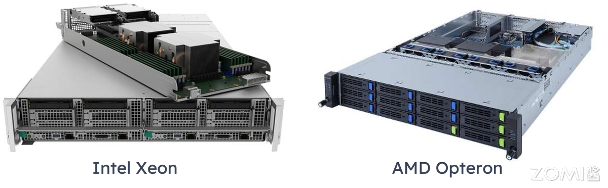 Intel Xeon 和 AMD Opteron